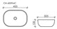 CERAMICA NOVA Умывальник чаша накладная прямоугольная (цвет Капучино Матовый) Element 455*325*135мм - фото 196865
