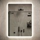 SANCOS Зеркало для ванной комнаты Arcadia 600х800 с подсветкой, арт. AR600 - фото 197024