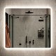 SANCOS Зеркало для ванной комнаты Arcadia 800х700 с подсветкой, арт. AR800 - фото 197030