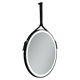 SANCOS Зеркало для ванной комнаты  Dames D650 с подсветкой , ремень из натуральной черной кожи, арт. DA650 - фото 197140