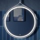 SANCOS Зеркало для ванной комнаты  Dames D650 с подсветкой , ремень из натуральной белой кожи, арт. DA650W - фото 197148