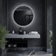 SANCOS Зеркало для ванной комнаты  Sfera D900  c  подсветкой , арт. SF900 - фото 197161