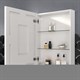 SANCOS Зеркальный шкаф для ванной комнаты  Cube 600х140х800 с подсветкой, арт.CU600 - фото 197165