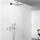 GROHE 24079000 Grohtherm Термостатический смеситель для душа с переключателем на 2 положения верхний-ручной душ, квадратная розетка, хром GROHE-24079000 - фото 198789