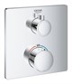 GROHE 24079000 Grohtherm Термостатический смеситель для душа с переключателем на 2 положения верхний-ручной душ, квадратная розетка, хром GROHE-24079000 - фото 198794