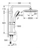 GROHE 26675000 Tempesta Cosmopolitan System 250 Душевая система, Перекл-3,кругл,9.5, хром GROHE-26675000 - фото 198922