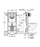 GROHE Инсталляция для унитаза Rapid SL 38929000 в комплекте с клавишей GROHE-38929000