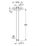 GROHE 28497000 Rainshower neutral Потолочный душевой кронштейн 292 мм, хром GROHE-28497000 - фото 200593