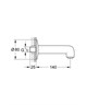 GROHE Излив для ванны BauClassic 140мм. 13258000 GROHE-13258000 - фото 200676