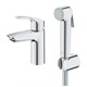 GROHE Смеситель для раковины Eurosmart 23124003 с гигиеническим душем GROHE-23124003 - фото 200938