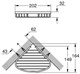 GROHE 40664001 BauCosmopolitan Полочка-решетка, 200 мм, угловая, хром GROHE-40664001 - фото 201085