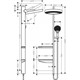 HANSGROHE Душевая система Hansgrohe Rainfinity Showerpipe 360 1jet 26842000, хром 26842000 - фото 204186