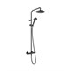 HANSGROHE Душевая система Showerpipe 200 1jet с термостатом Hansgrohe Vernis Blend 26276670, матовый черный - фото 204211