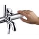 HANSGROHE Душевая система Showerpipe 230 1jet с термостатом для ванны Hansgrohe Vernis Shape 26284000 хром - фото 204233