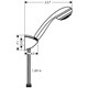 HANSGROHE Душевой набор Hansgrohe Crometta 85 1jet PorterC 27577000, хром 27577000