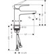 HANSGROHE Смеситель Metropol для раковины 32500670, матовый черный 32500670 - фото 205440