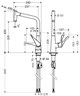 HANSGROHE Смеситель для кухни Hansgrohe Metris хром 14820000 14820000 - фото 205915