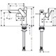 HANSGROHE Смеситель для раковины 150, однорычажный, без сливного набора Hansgrohe 71755000, хром 71755000 - фото 206026