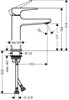 HANSGROHE Смеситель для раковины Hansgrohe Metropol 110 со сливным клапаном Push-Open 32507990 золото 32507990 - фото 206229