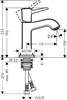 HANSGROHE Смеситель для раковины Hansgrohe Metropol Classic 31301000 - фото 206264