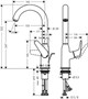 HANSGROHE Смеситель для раковины Hansgrohe Novus 240 71126000 71126000 - фото 206297