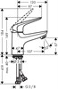 HANSGROHE Смеситель для раковины Hansgrohe Novus 70 без донного клапана 71021000 71021000 - фото 206304