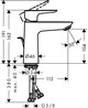 HANSGROHE Смеситель для раковины Hansgrohe Talis E 110 71710000 - фото 206326