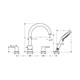 HANSGROHE Смеситель на край ванны Hansgrohe Vernis Shape 71459000 хром 71459000 - фото 206567