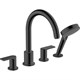 HANSGROHE Смеситель на край ванны Hansgrohe Vernis Shape 71459670 черный 71459670 - фото 206568