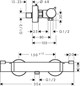 HANSGROHE Термостат для душа Hansgrohe Ecostat Comfort, внешнего монтажа 13116700, белый матовый - фото 206835