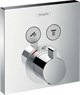 HANSGROHE Термостат с двумя запорными вентилями Hansgrohe ShowerSelect 15763000 - фото 206883