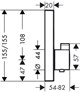 HANSGROHE Термостат с двумя запорными вентилями Hansgrohe ShowerSelect 15763000 - фото 206885