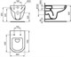 IDEAL STANDARD  Комплект инсталляции с кнопкой  W3710AA и подвесного унитаза T331101 с крышкой T67940 (SoftClose) W990101 W990101 - фото 207226