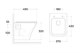 SINTESI Унитаз подвесной безободковый  RINK с крышкой-сиденьем дюрапласт, микролифт - фото 207398