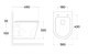 SINTESI Унитаз подвесной безободковый  ESSLER с крышкой-сиденьем дюрапласт, микролифт - фото 207402