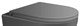SINTESI Крышка с сиденьем серая матовая, дюропласт, микролифт для унитаза SIN-TS-EVI-151GM - фото 207415
