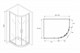 ABBER Душевой уголок  Schwarzer Diamant AG01180B, размер 100x80 см, двери раздвижные, стекло 6 мм AG01180B - фото 207908