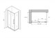 ABBER Душевой уголок  Schwarzer Diamant AG30160MH-S70M, размер 160x70 см, двери раздвижные, стекло 6 мм AG30160MH-S70M - фото 208289