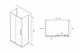 ABBER Душевой уголок  Schwarzer Diamant AG30130MH-S70M-S70M, размер 130x70 см, двери раздвижные, стекло 6 мм AG30130MH-S70M-S70M - фото 208454