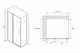ABBER Душевой уголок  Sonnenstrand AG04100S-S85, размер 100x85 см, двери распашные, стекло 6 мм AG04100S-S85 - фото 209306