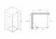 ABBER Душевой уголок  Zart AG08090-S71, размер 90x70 см, двери распашные, стекло 6 мм AG08090-S71 - фото 209392