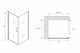 ABBER Душевой уголок  Sonnenstrand AG04080M-S70M, размер 80x70 см, двери распашные, стекло 6 мм AG04080M-S70M