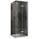 ABBER Душевой уголок  Zart AG08080P-S71, размер 80x70 см, двери складные, стекло 6 мм AG08080P-S71 - фото 209687