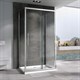 ABBER Душевой уголок  Schwarzer Diamant AG30160H-S70-S70, размер 160x70 см, двери раздвижные, стекло 6 мм AG30160H-S70-S70 - фото 210314