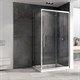 ABBER Душевой уголок  Schwarzer Diamant AG30160H-S90, размер 160x90 см, двери раздвижные, стекло 6 мм AG30160H-S90 - фото 210329
