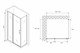 ABBER Душевой уголок  Sonnenstrand AG04110S-S70, размер 110x70 см, двери распашные, стекло 6 мм AG04110S-S70 - фото 210593