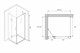 ABBER Душевой уголок  Zart AG08090-S91, размер 90x90 см, двери распашные, стекло 6 мм AG08090-S91 - фото 210745
