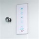 DETO Душевая кабина D08S LED, размер 80x80 см, профиль глянцевый хром, стекло матовое D08SLED - фото 214448