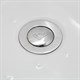 DETO Душевая кабина D90S LED, размер 90x90 см, профиль глянцевый хром, стекло матовое D90SLED - фото 214869