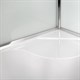 DETO Душевая кабина D10, размер 100x100 см, профиль глянцевый хром, стекло матовое - фото 215142
